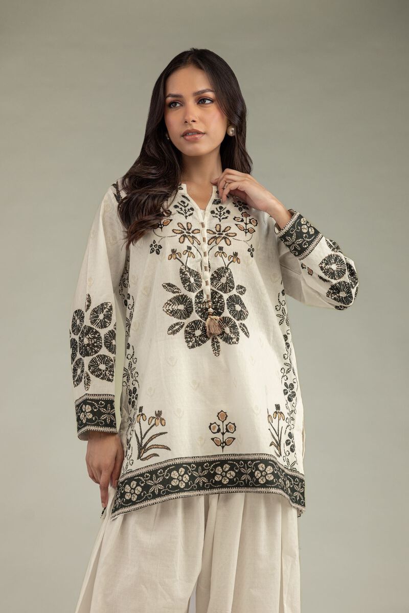 Printed | Cotton Dobby | Short Floral Kurta | USD 30.00