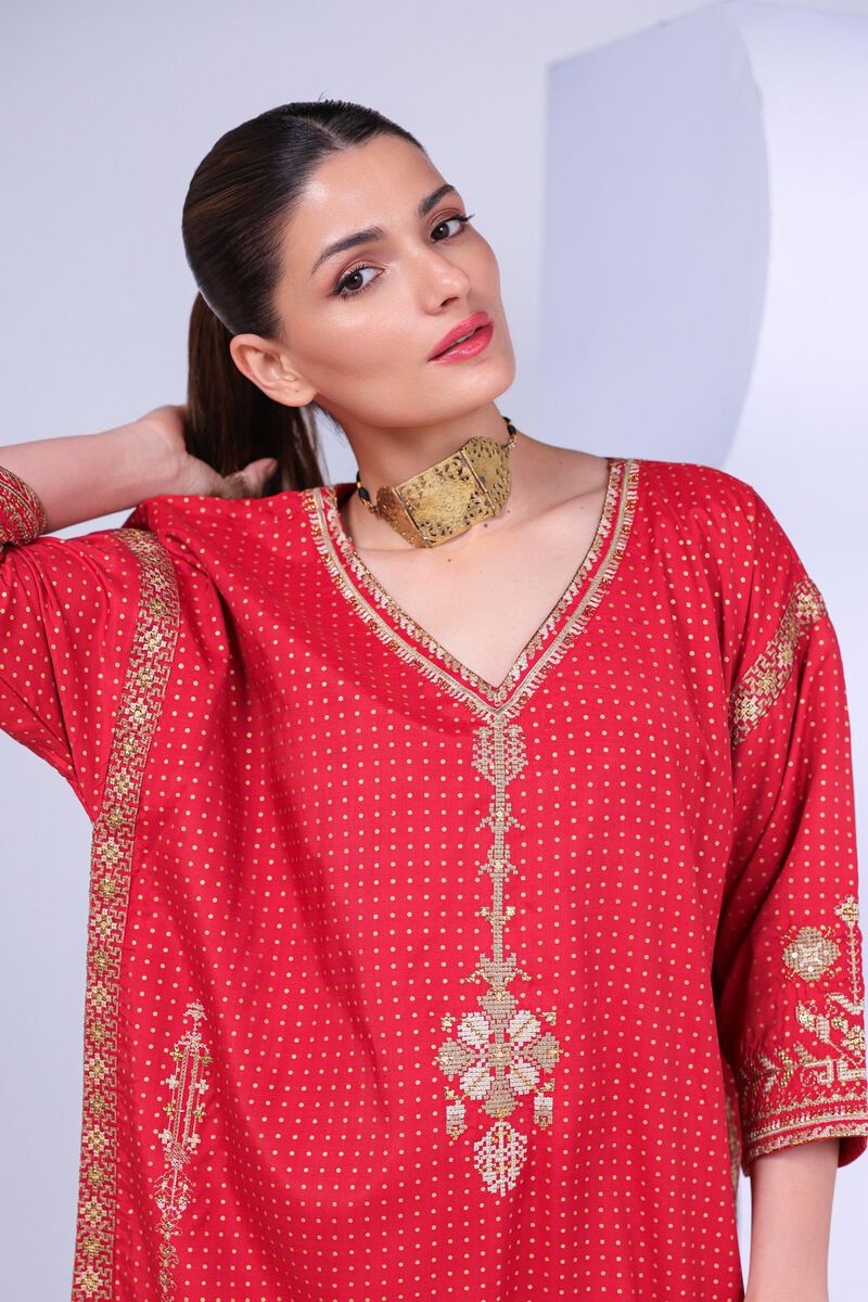 Embroidered | Russian Raw Silk | Kurta | USD 27.50