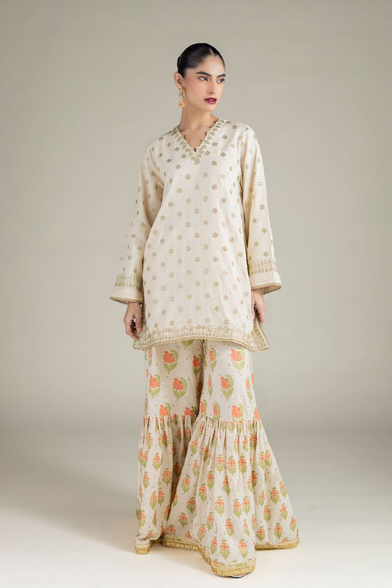 Embroidered | Raw Silk | Kurta | USD 60.00