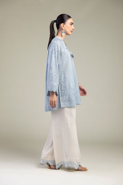 Embroidered | Raw Silk | Raw Silk Pants | USD 30.00