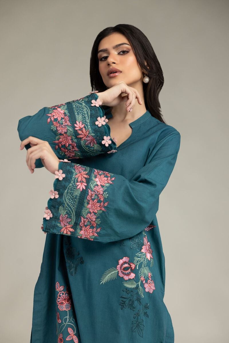 Embroidered | Cambric | Cambric Tailored 3-Piece | USD 85.00