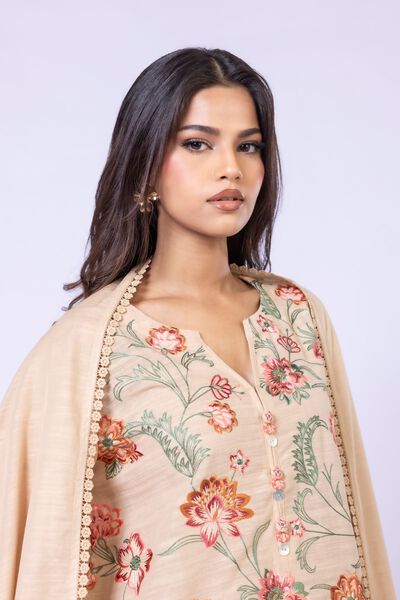 Dyed | Textured Cotton | Dupatta | USD 17.00