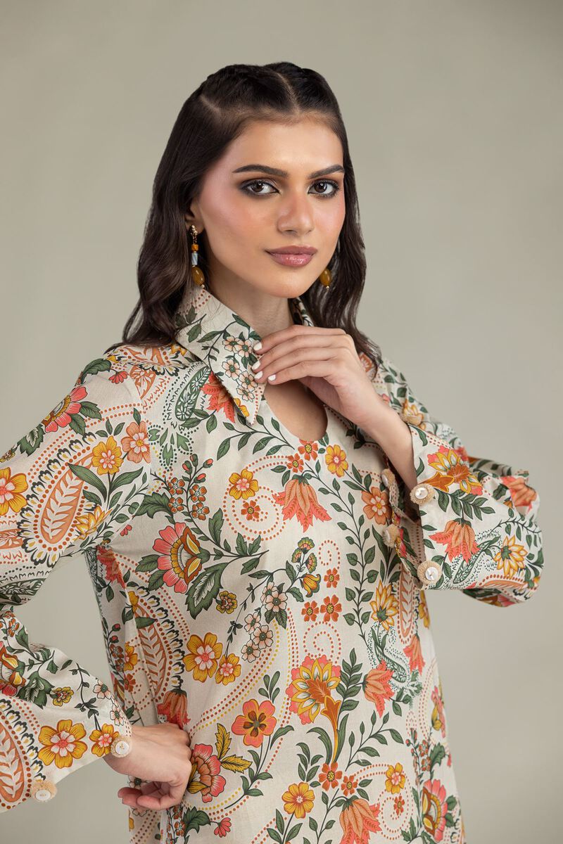 Printed | Cambric | Floral Cambric Kurta | USD 25.00