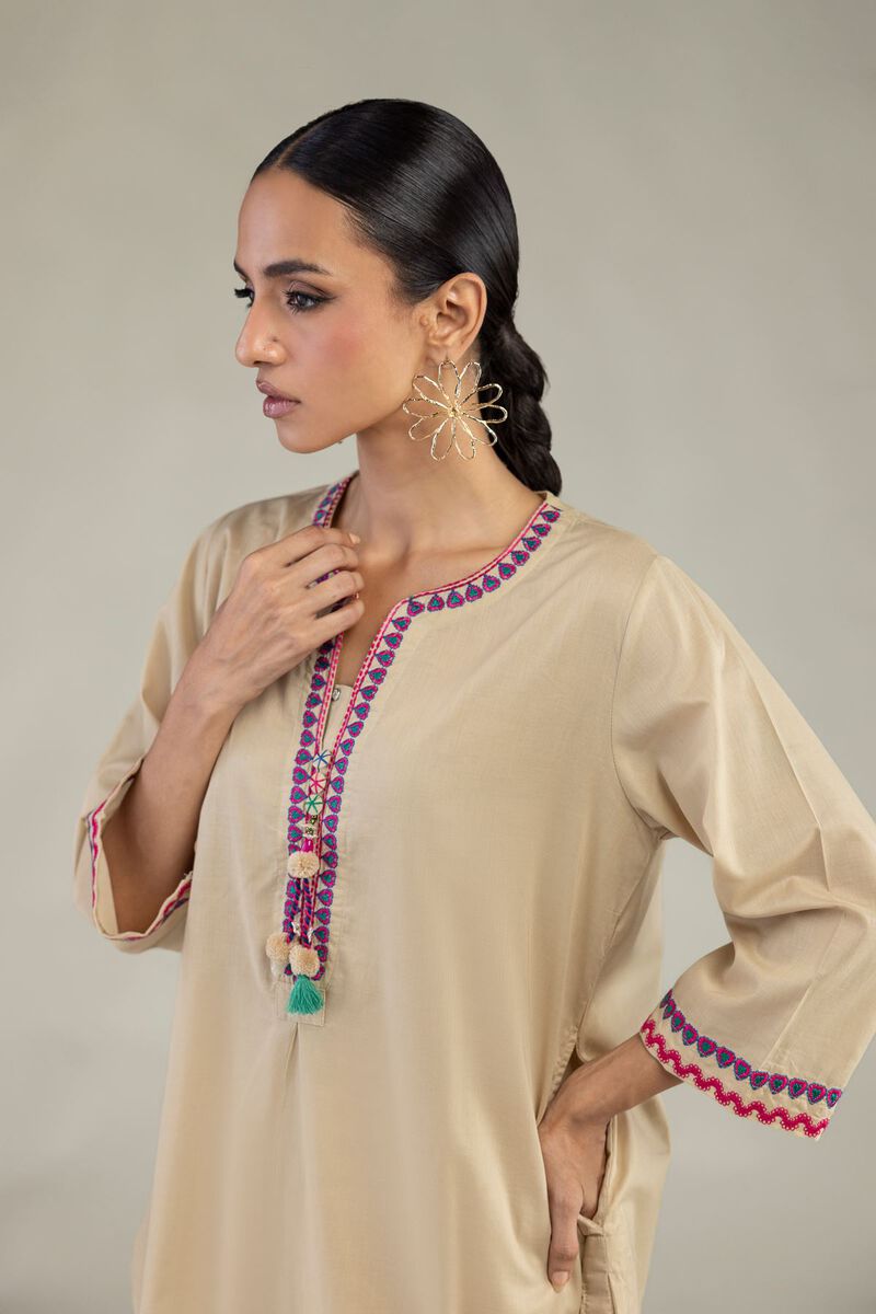 Embroidered | Cambric | Short Cambric Kurta | USD 40.00