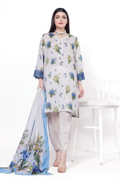 Embroidered | Lawn | Fabrics 3 Piece | USD 20.00