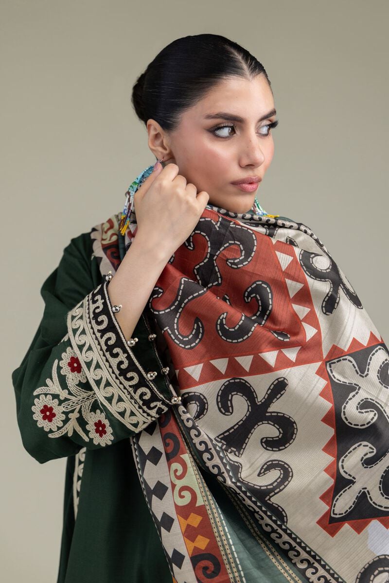 Embroidered | Polyester Silk | Silk Dupatta | USD 30.00