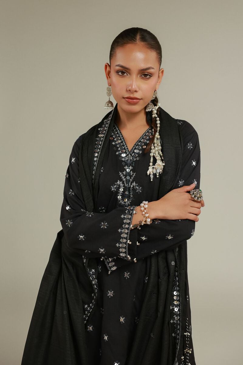 Embroidered | Polyester Silk | Draped Gota Dupatta | USD 40.00