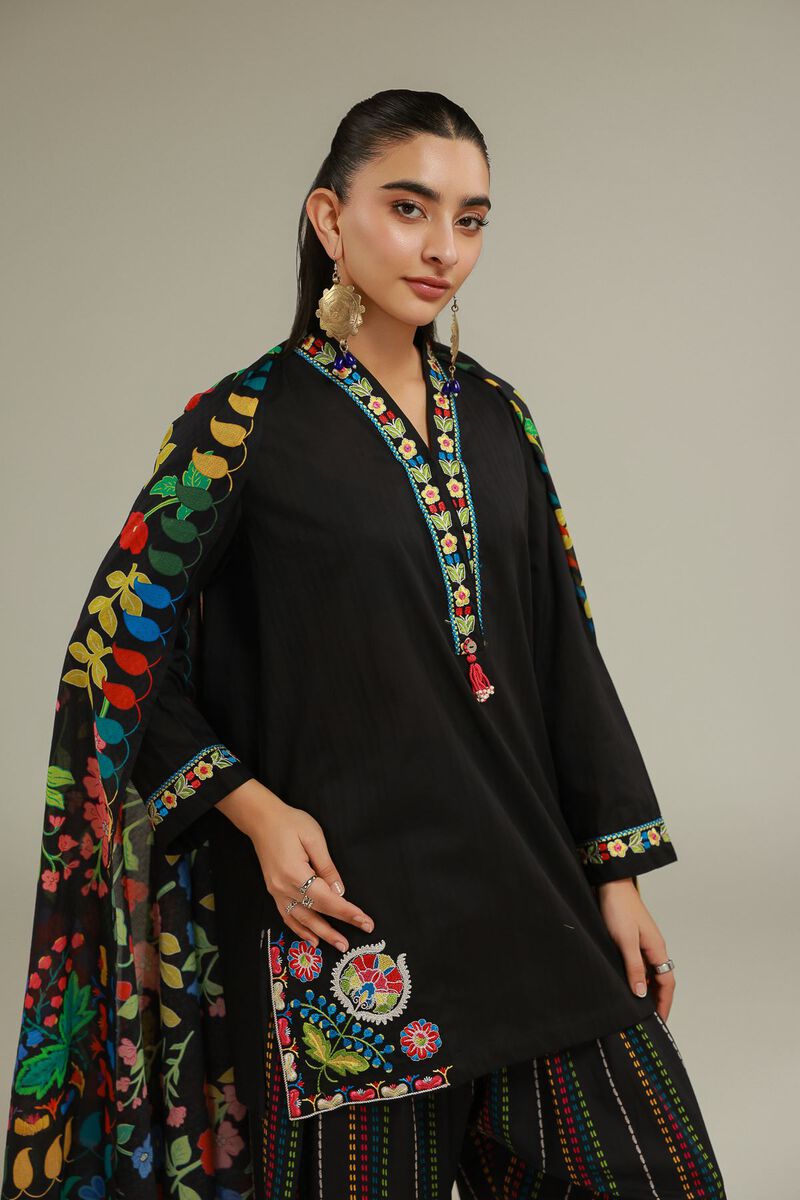 Embroidered | Cotton Net | Dupatta | USD 25.00