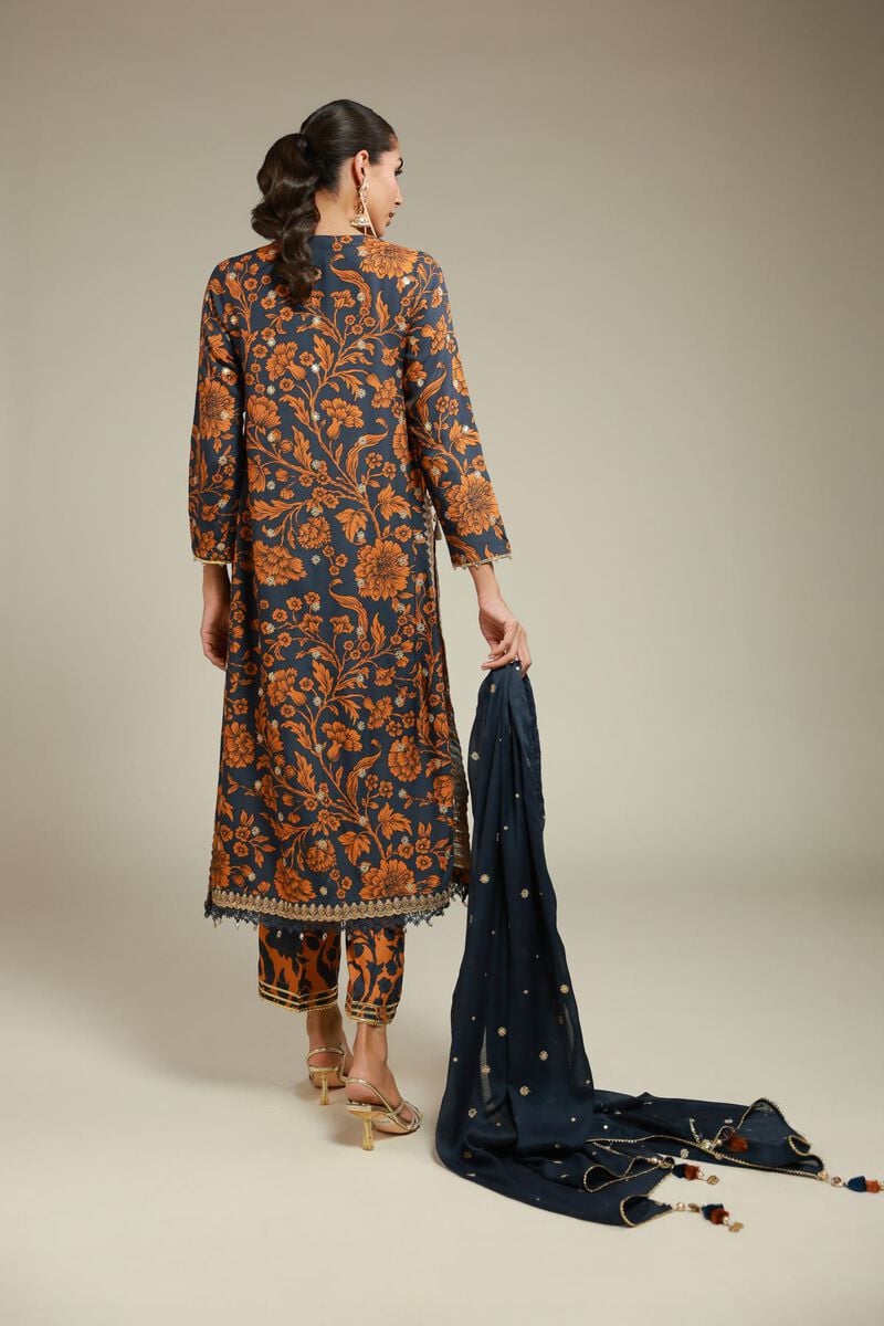 Embroidered | Raw Silk | 3 Piece Co-ord Set | USD 145.00