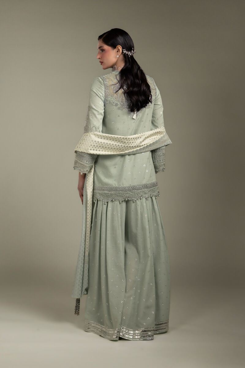 Embroidered | Raw Silk | 3-Piece Co-ord Set | USD 210.00