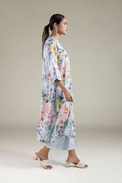 Embroidered | Viscose | Solid Regular Pants | USD 25.00