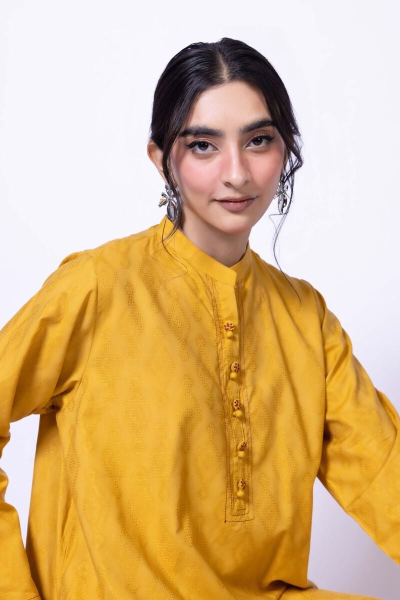 Dyed | Jacquard | Kurta | USD 30.00