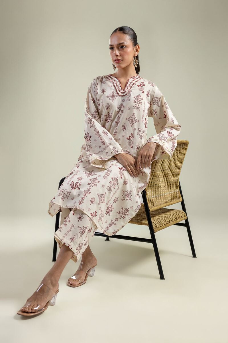 Printed | Cambric | Long Floral Kurta | USD 30.00