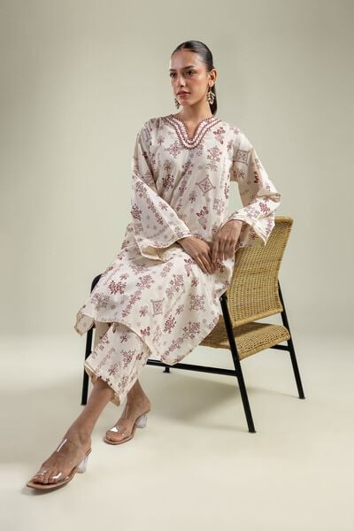 Printed | Cambric | Long Floral Kurta | USD 30.00