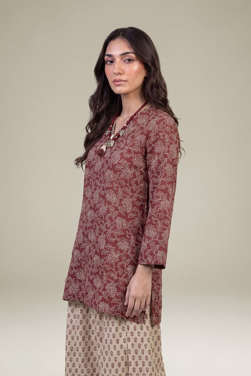 Printed | Light Khaddar | Short Khaddar Kurta | USD 35.00