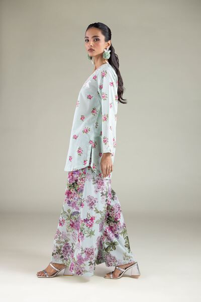 Embroidered | Cambric | Straight Floral Pants | USD 25.00