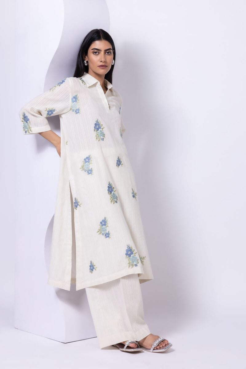 Embroidered | Leno | Kurta | USD 10.50