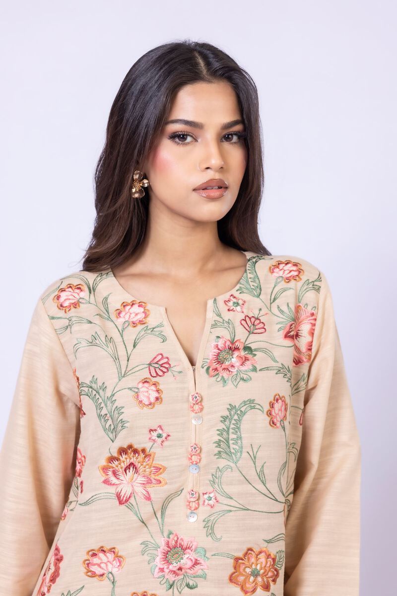 Embroidered | Textured Cotton | Kurta | USD 40.00