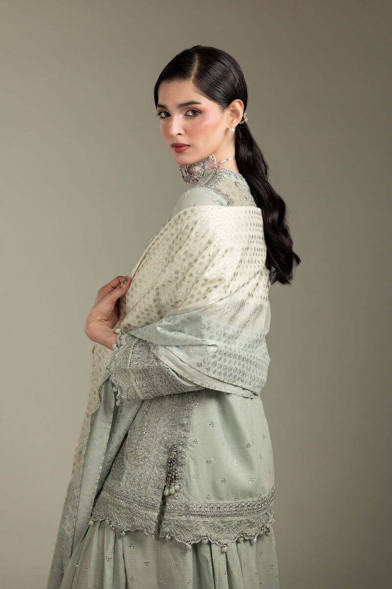 Embroidered | Raw Silk | 3-Piece Co-ord Set | USD 210.00