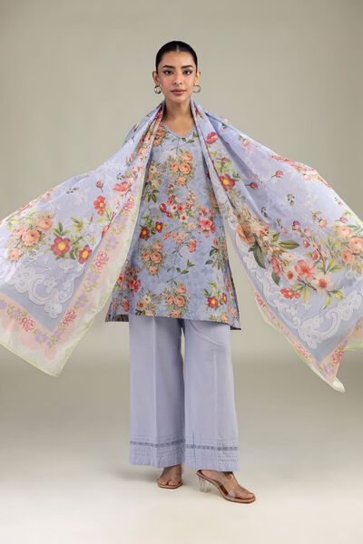 Printed | Lawn | Floral Lawn Dupatta | USD 30.00