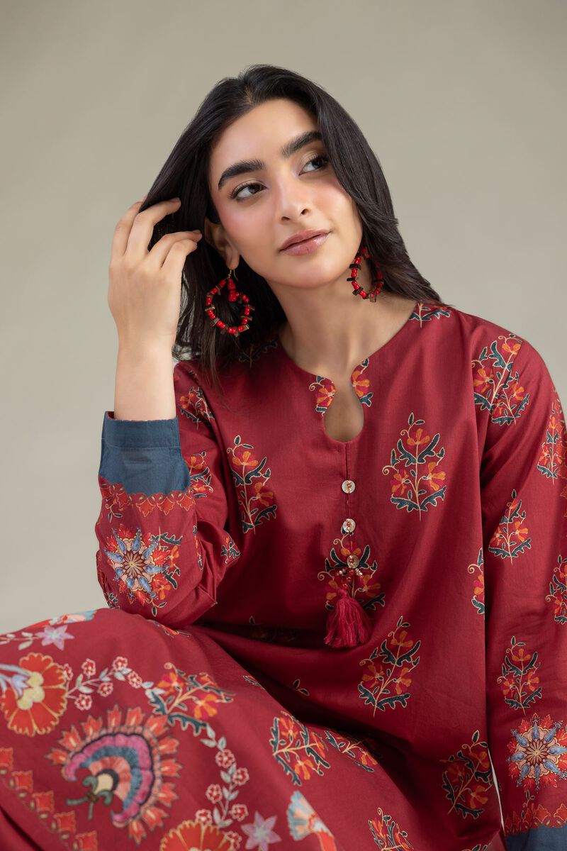 Printed | Cambric | Floral Cambric Kurta | USD 40.00
