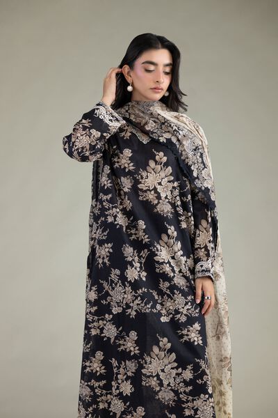 Embroidered | Cambric | 3-Piece Tailored Set | USD 70.00