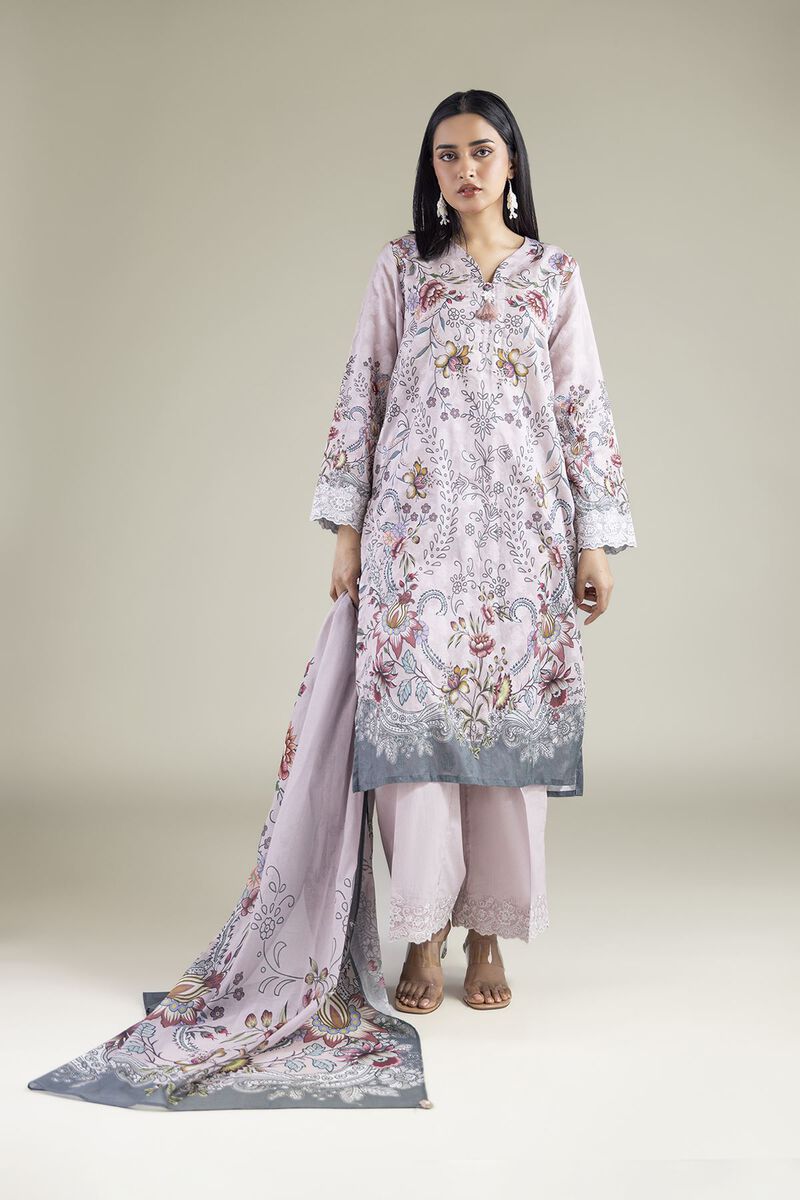 Embroidered | Broshia | Broshia 3-Piece Tailored | USD 75.00