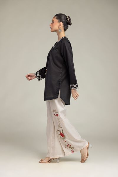 Embroidered | Cotton Dobby | Cotton Floral Pants | USD 12.50