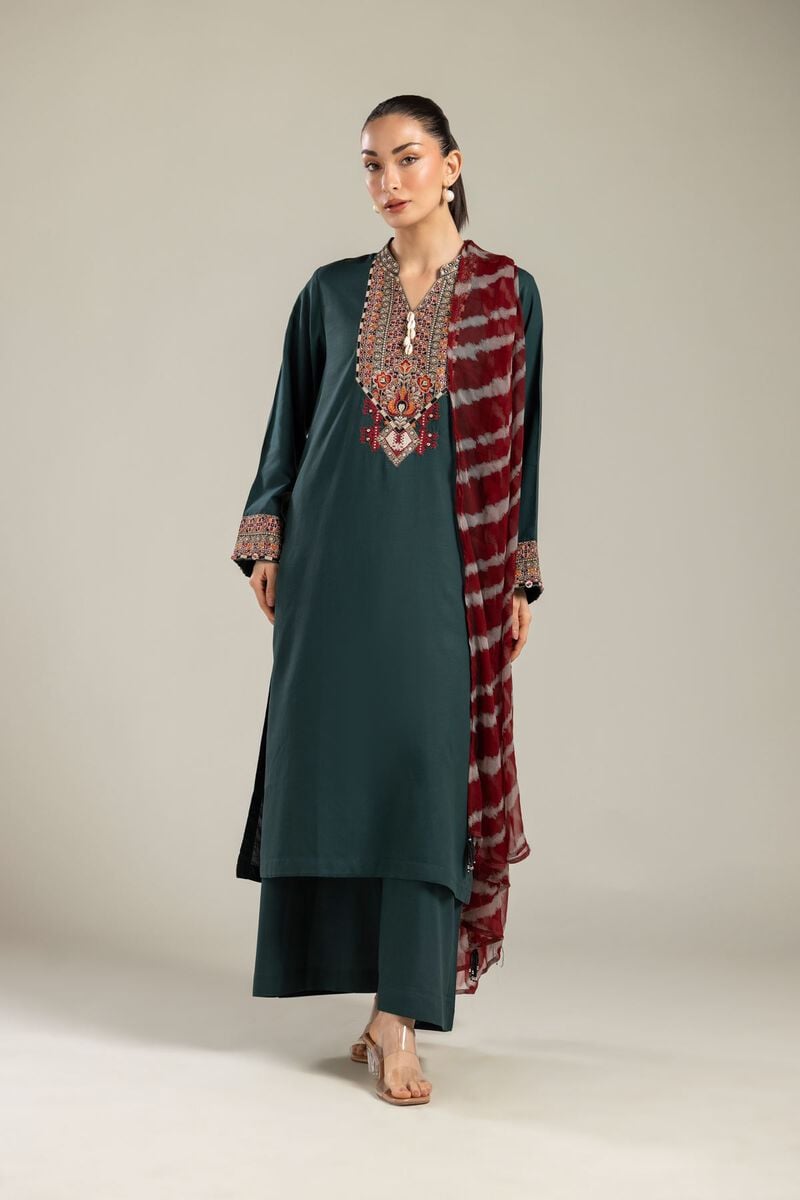 Embroidered | Chiffon | Red Dupatta | USD 30.00