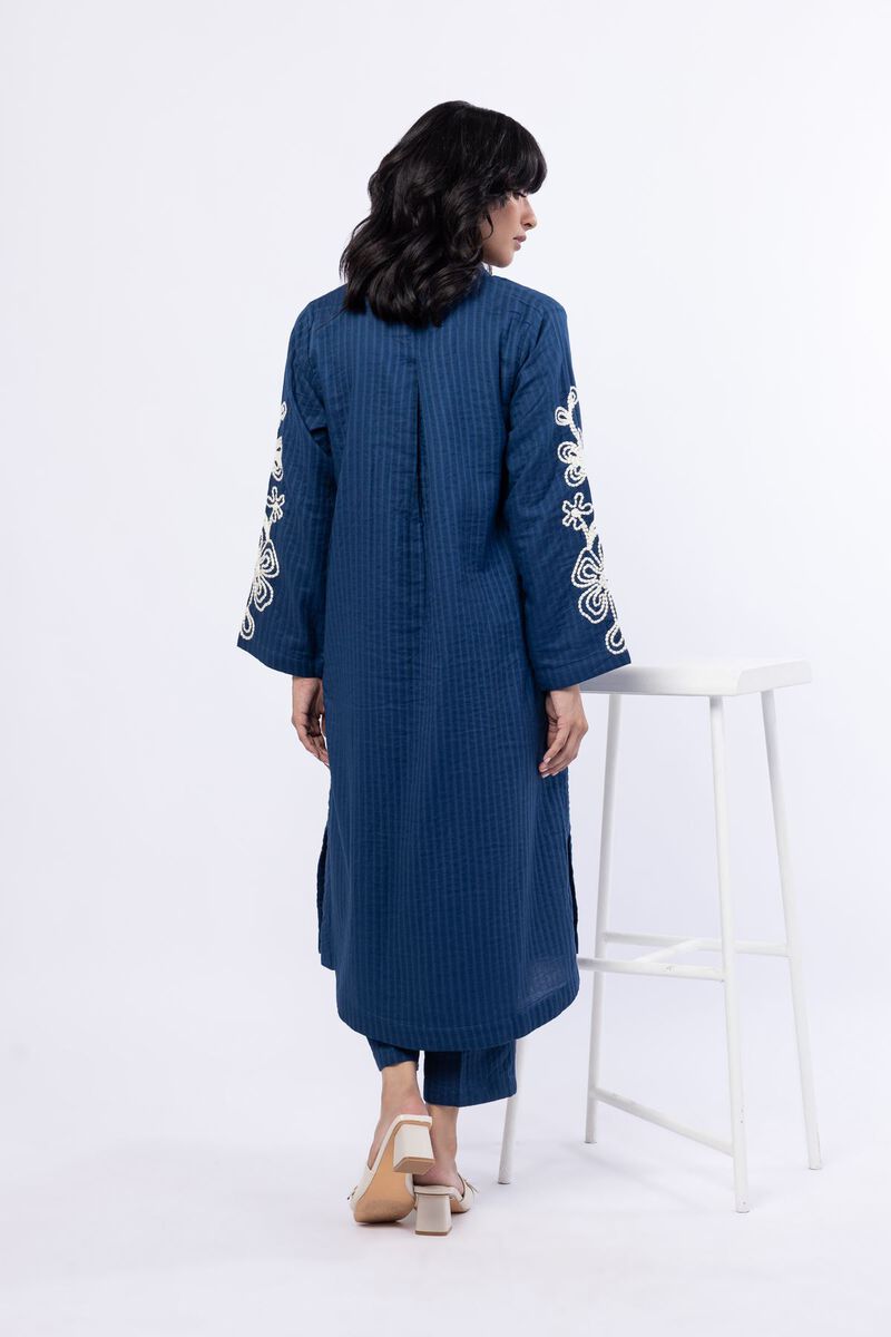 Embroidered | Double Layer Striped | Kurta | USD 17.50