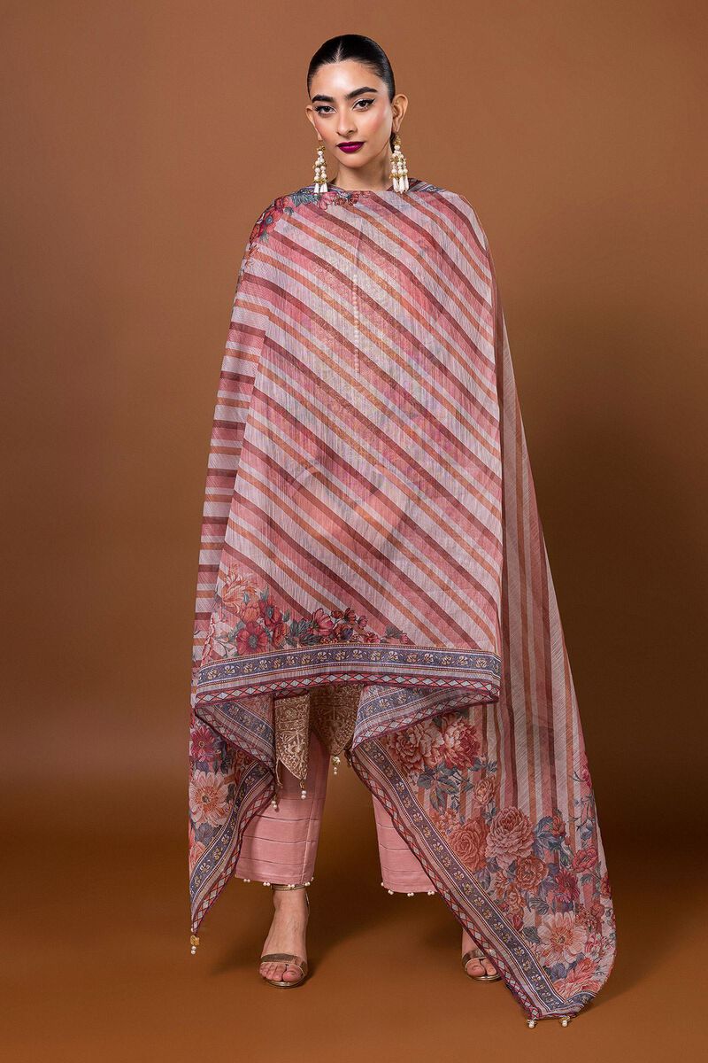 Embroidered | Polyester Organza | Fabrics 3 Piece | null