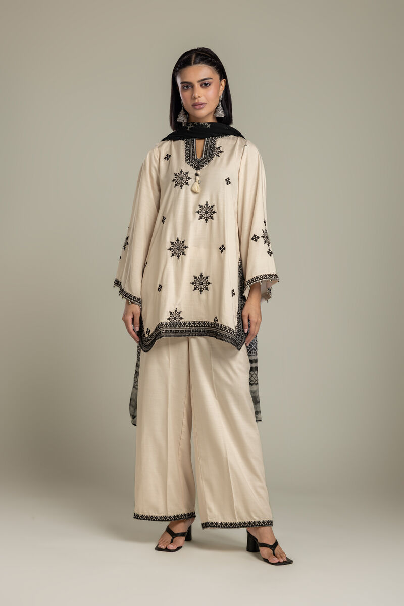 Embroidered | Raw Silk | Silk 3-Piece Tailored | USD 105.00