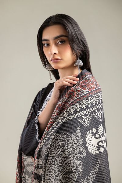 Embroidered | Mesuri | Black Mesuri Dupatta | USD 25.00