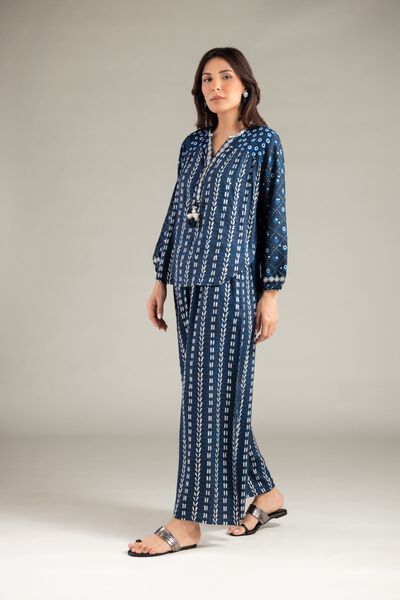 Embroidered | Viscose Crepe | Trousers | USD 30.00