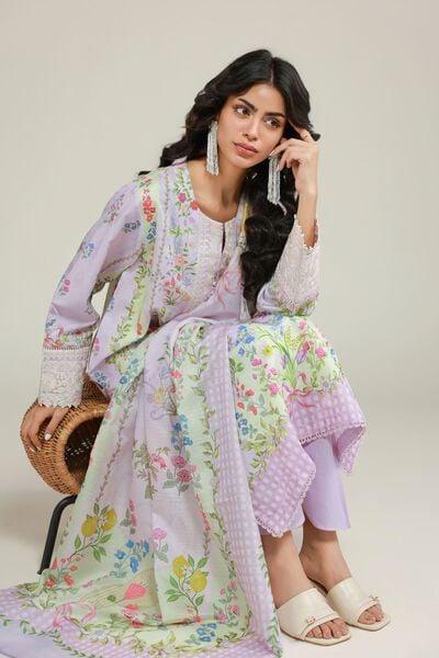 Printed | Jacquard | Tailored 3 Piece | USD 70.00