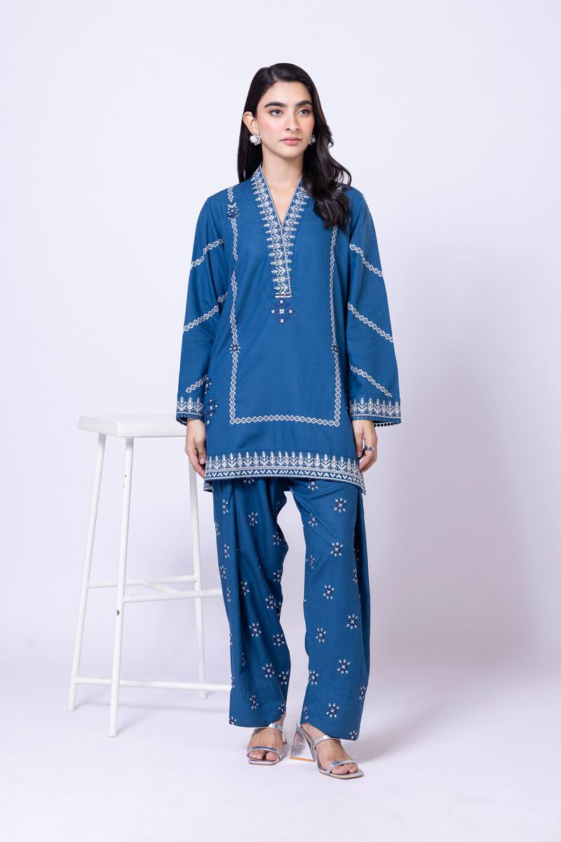 Embroidered | Dull Raw Silk | Pants | USD 10.00