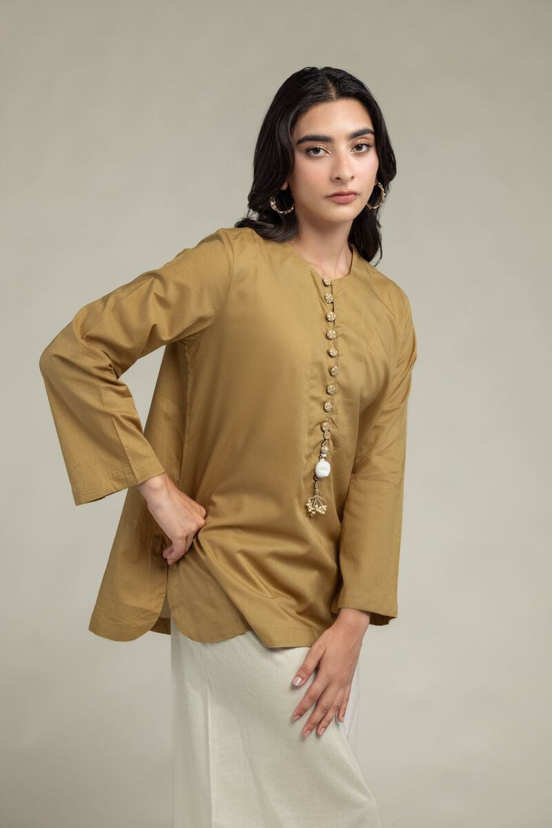 Cambric | Solid Short Kurta | USD 35.00