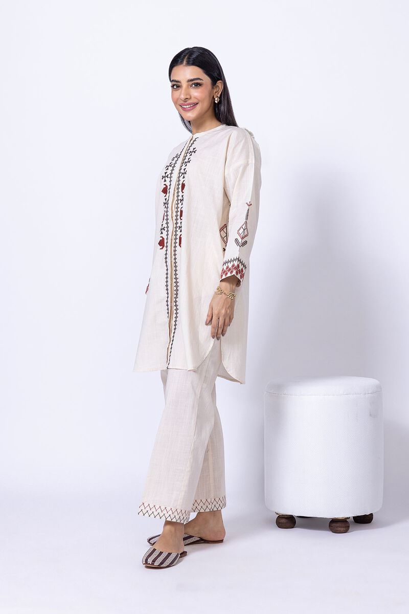 Embroidered | Crosshatch Poplin | Pants | USD 6.00