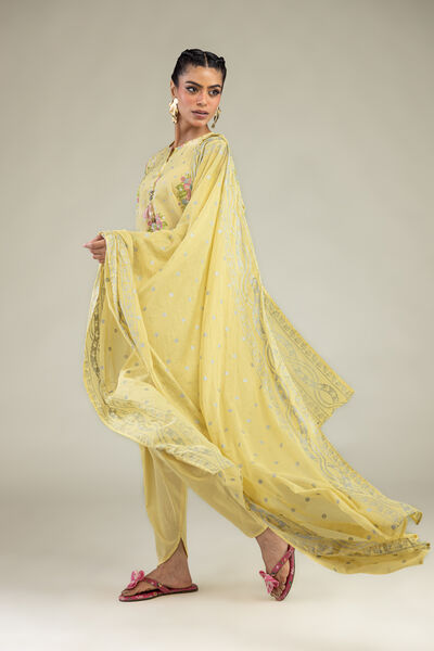 Printed | Lawn | Yellow Lawn Dupatta | USD 30.00