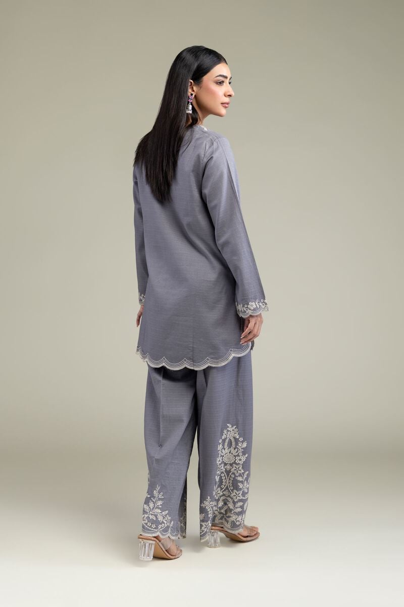 Embroidered | Cotton Dobby | Floral Cotton Kurta | USD 35.00
