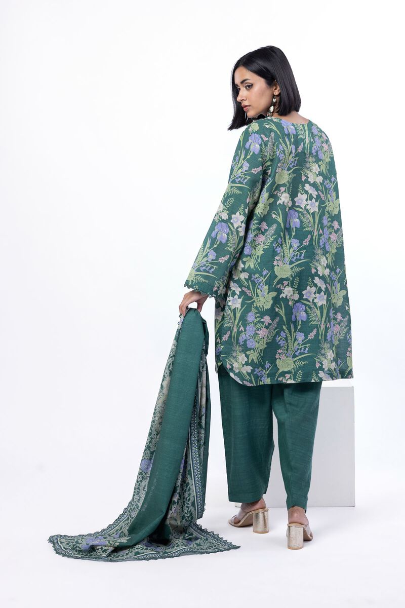 Printed | Textured Cotton | Tailored 3 Piece | USD 45.00