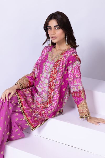 Embroidered | Viscose Oak Silk | Kurta | USD 56.00