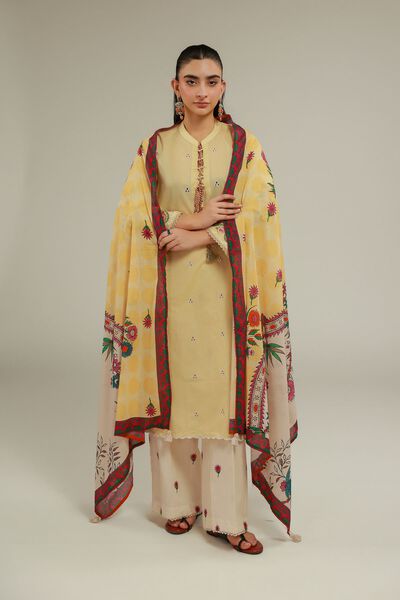 Embroidered | Cambric | Floral Cambric Pants | USD 12.50