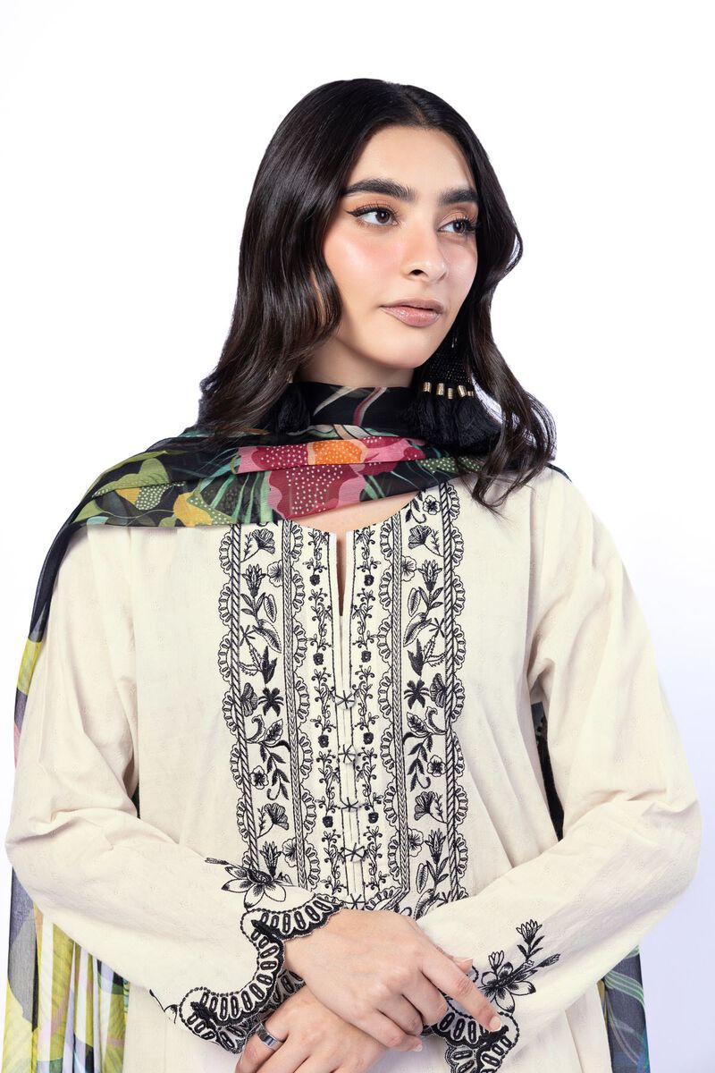 Embroidered | Cotton Dobby | Tailored 3 Piece | USD 75.00