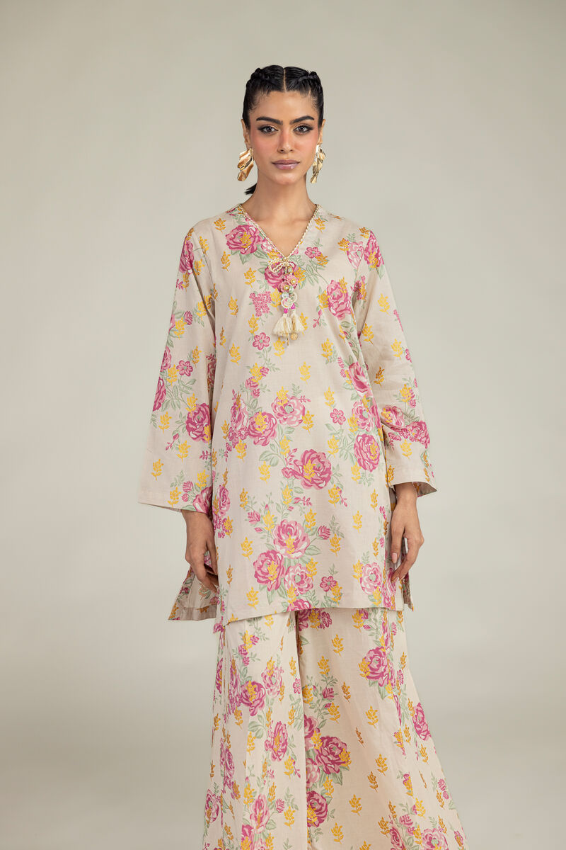 Printed | Cambric | Floral Cambric Kurta | USD 40.00