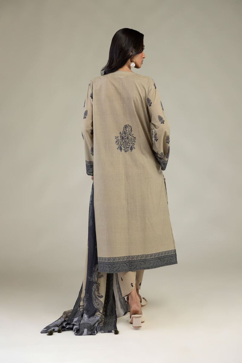 Embroidered | Textured Lawn | Paisley Tailored Set | USD 75.00