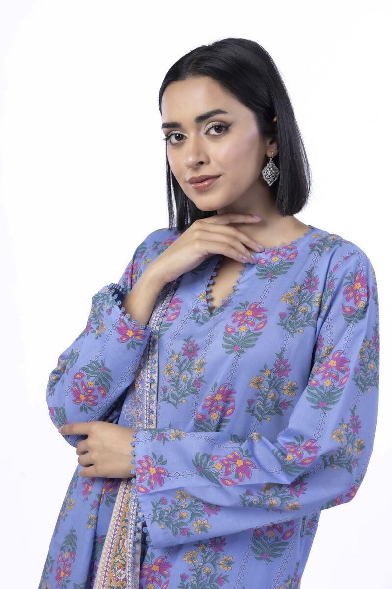 Printed | Cotton | Tailored 3 Piece | USD 22.50