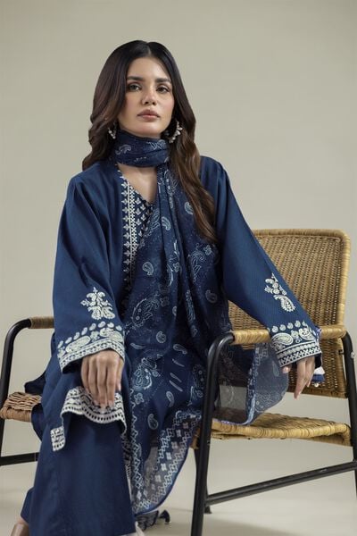 Embroidered | Cotton Dobby | Cotton Tailored Set | USD 80.00