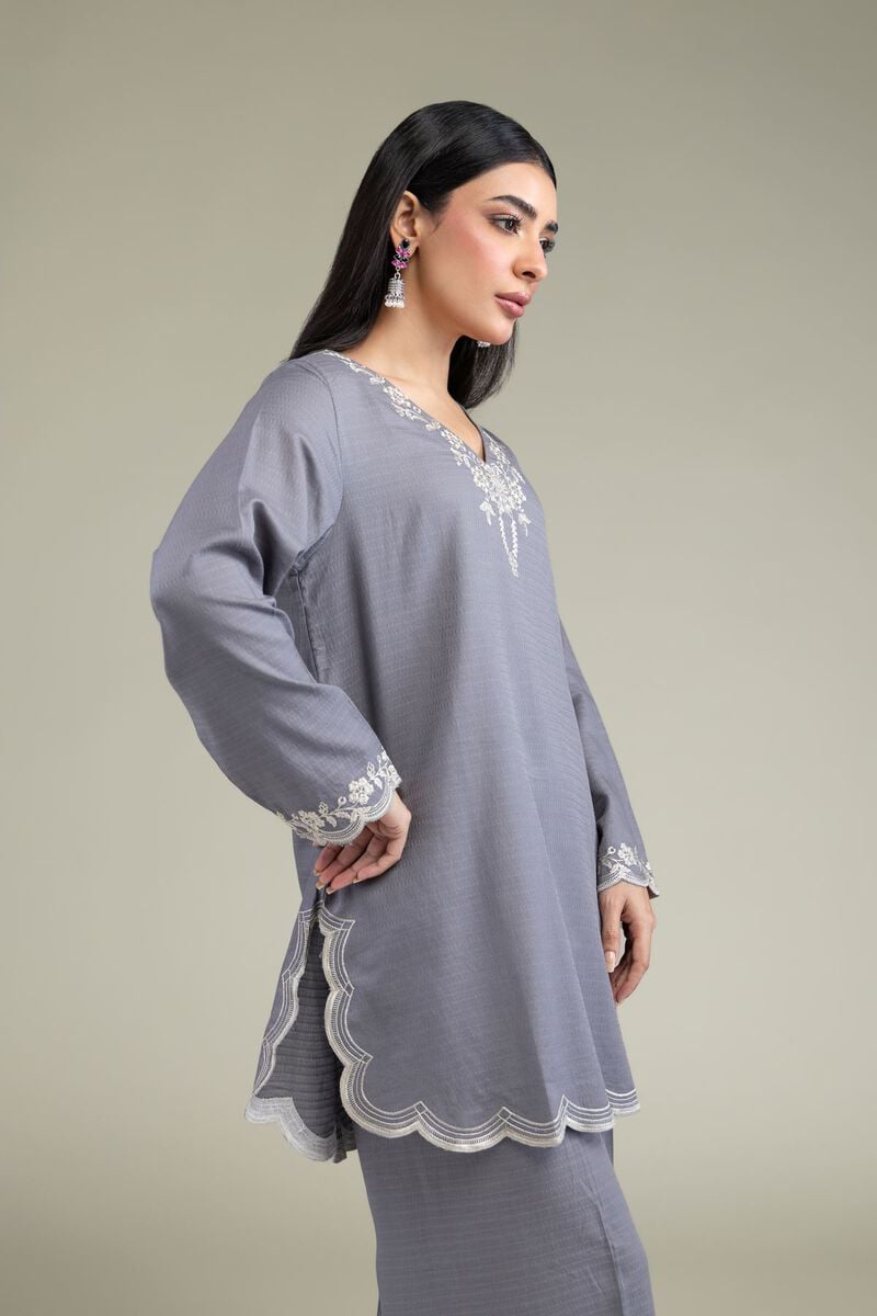 Embroidered | Cotton Dobby | Floral Cotton Kurta | USD 35.00