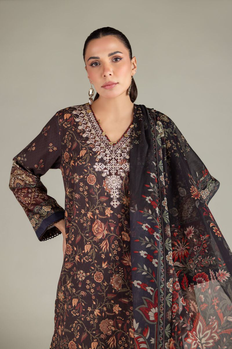 Embroidered | Cotton Dobby | Floral Tailored 3-Piece | USD 70.00